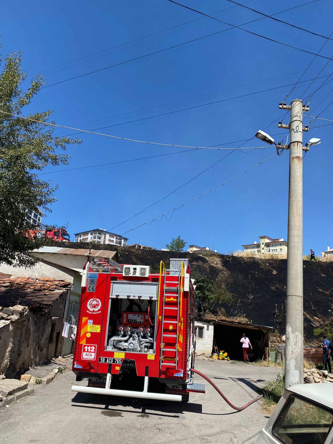 ÖZBELSAN TOKİ’DE YANGIN