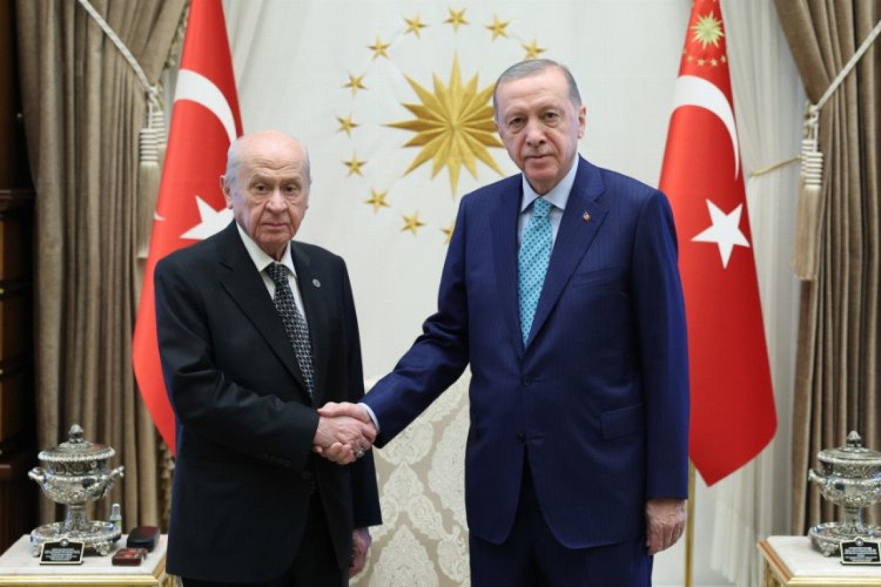 Cumhurbaşkanı Erdoğan,  Bahçeli ile görüştü