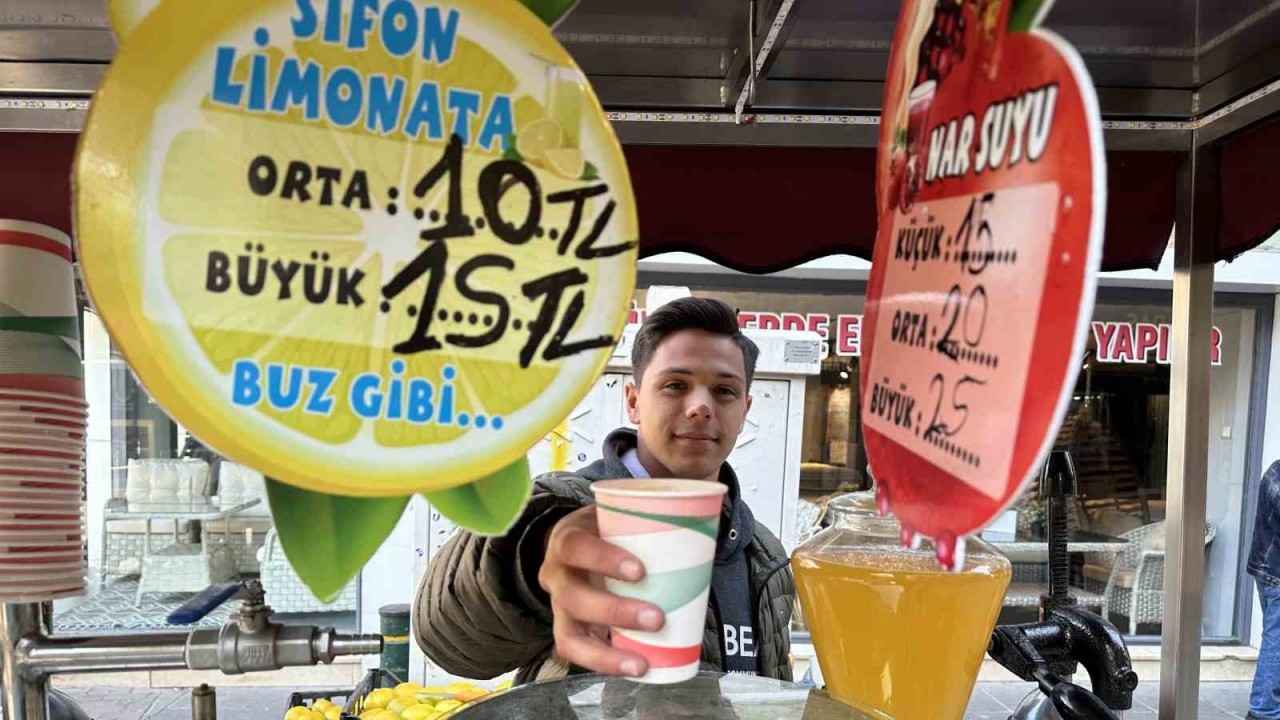 ’Sifon limonata’ ve nar suyu mevsim geçişlerinin gözdesi oluyor