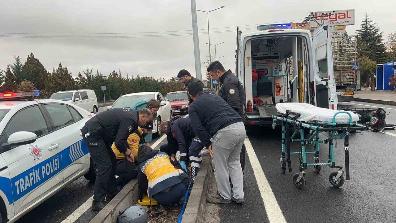 Nevşehir'de Motosiklet Kazasında Bir Kişi Yaralandı