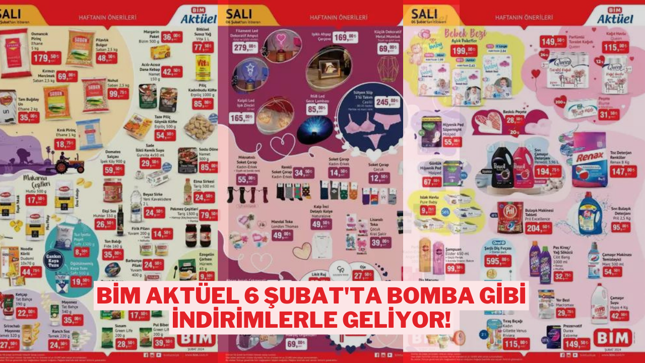 BİM Aktüel 6 Şubat'ta Bomba Gibi İndirimlerle Geliyor!