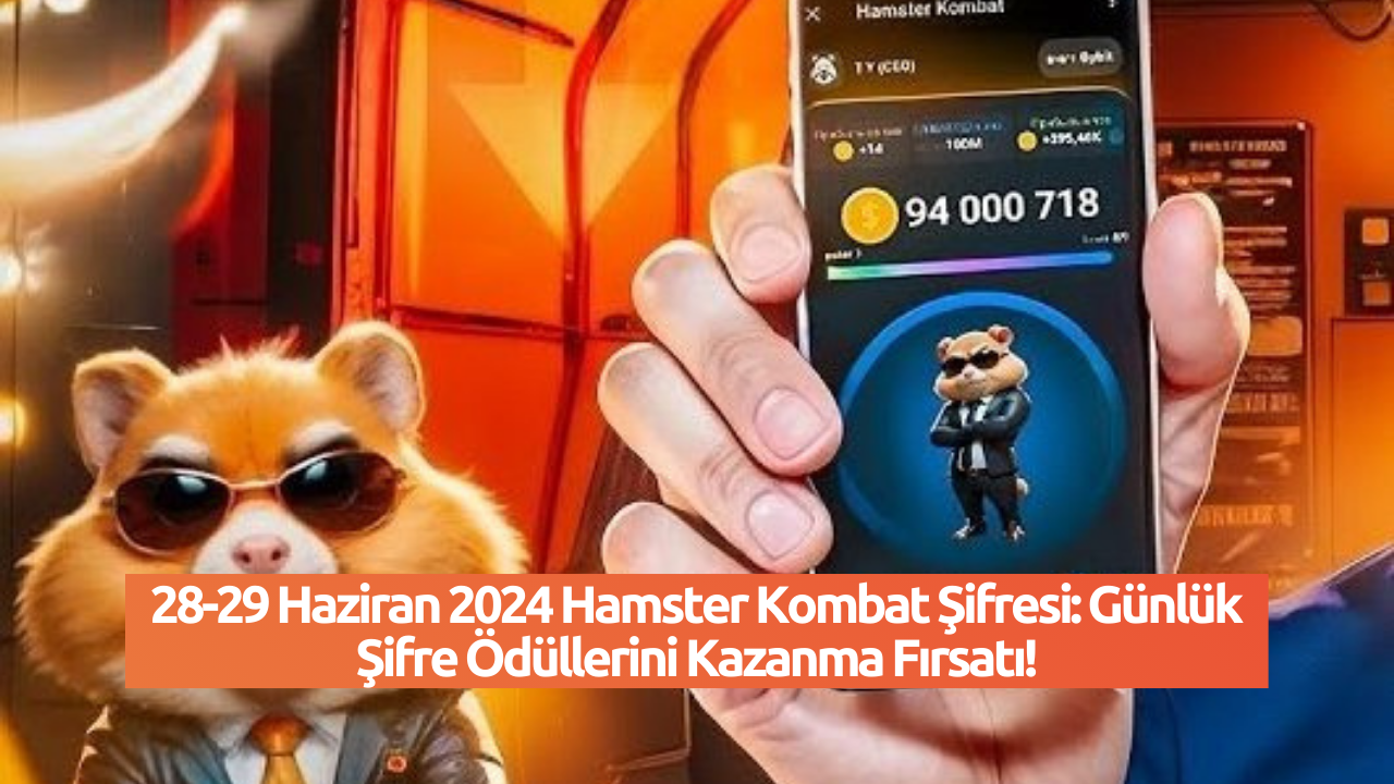 28-29 Haziran 2024 Hamster Kombat Şifresi: Günlük Şifre Ödüllerini Kazanma Fırsatı!