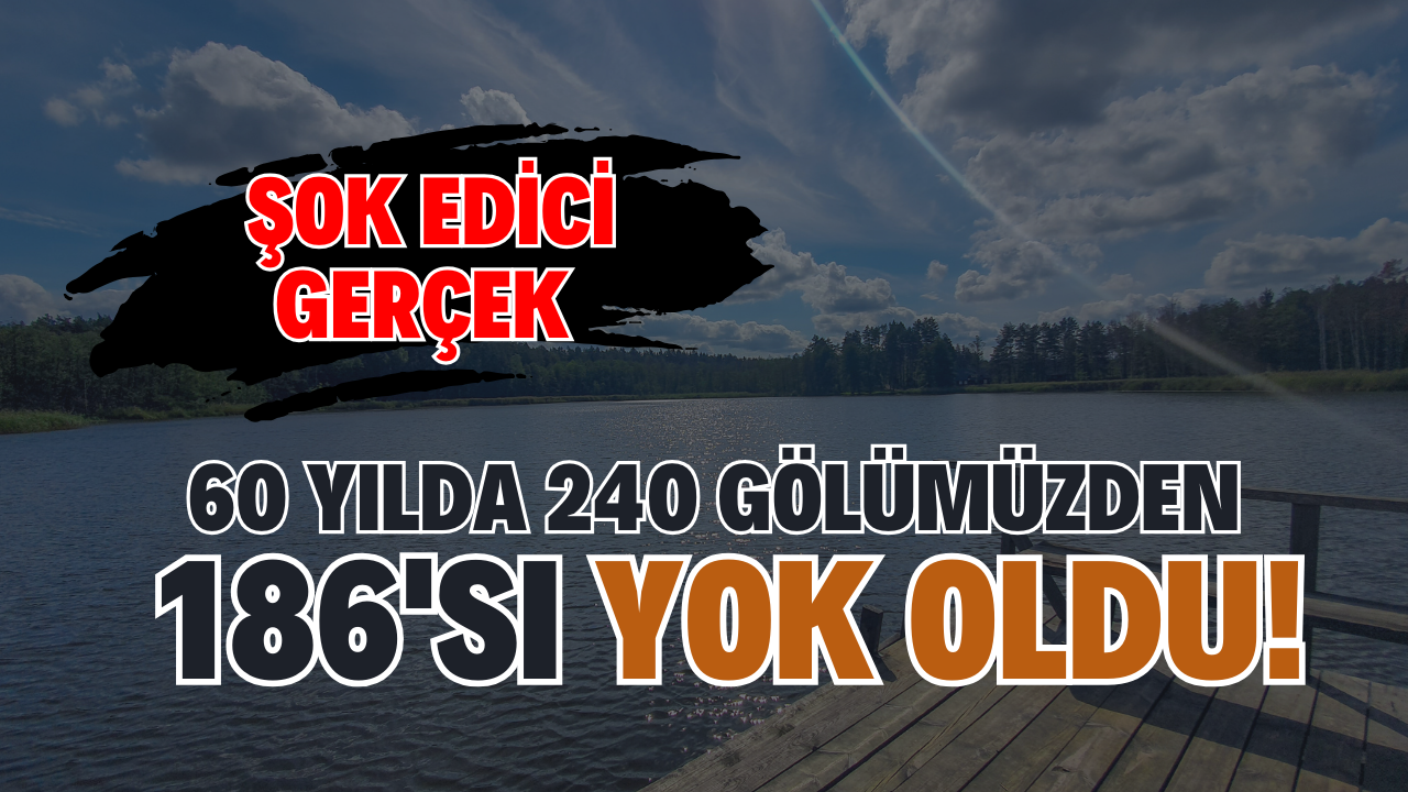 Şok Edici Gerçek: 60 Yılda 240 Gölümüzden 186'sı Yok Oldu!