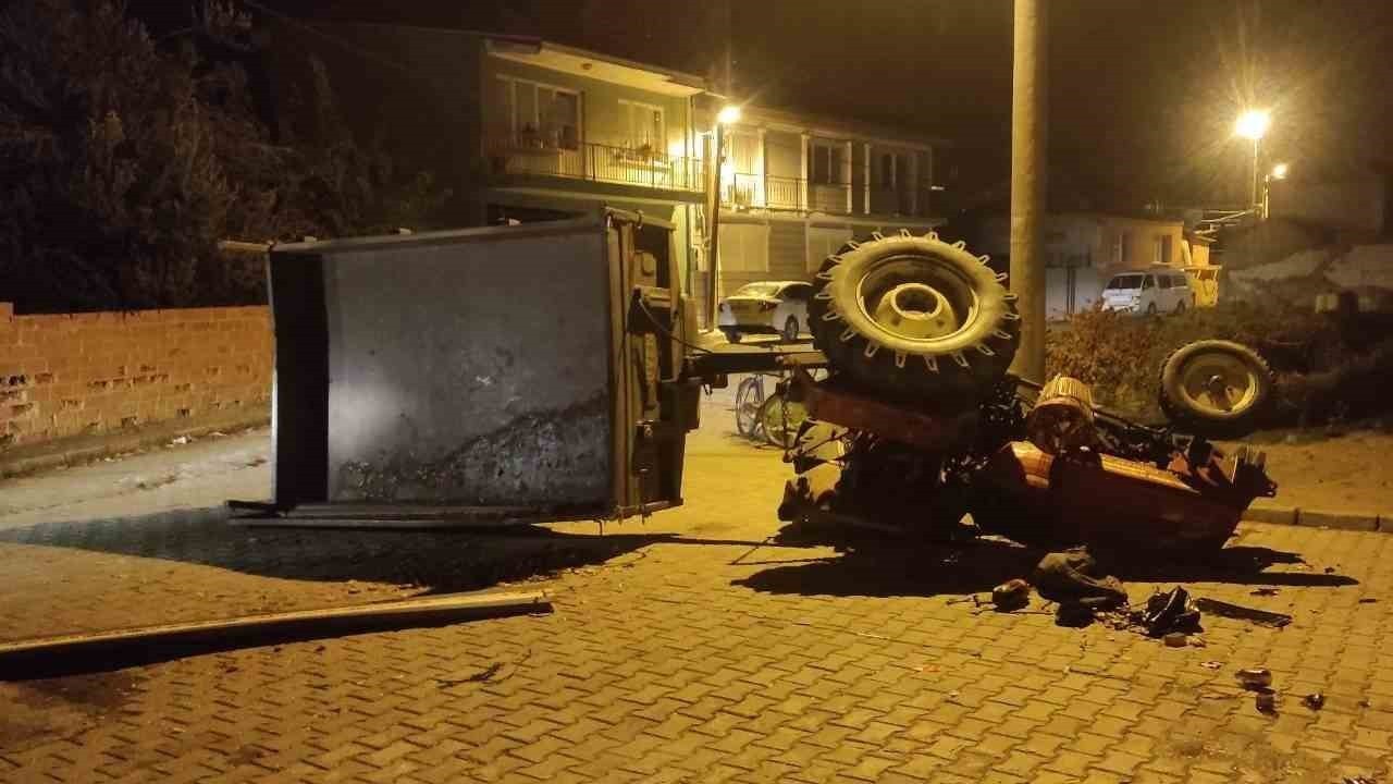 Manisa’da Traktör Kazası: Sürücü Ölümden Döndü