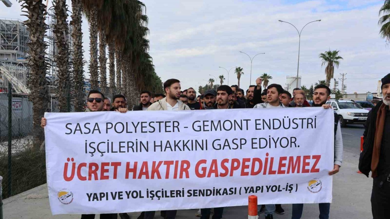 SASA Fabrikasında İşçiler 2 Aydır Maaşlarını Alamayınca Eylem Yaptı