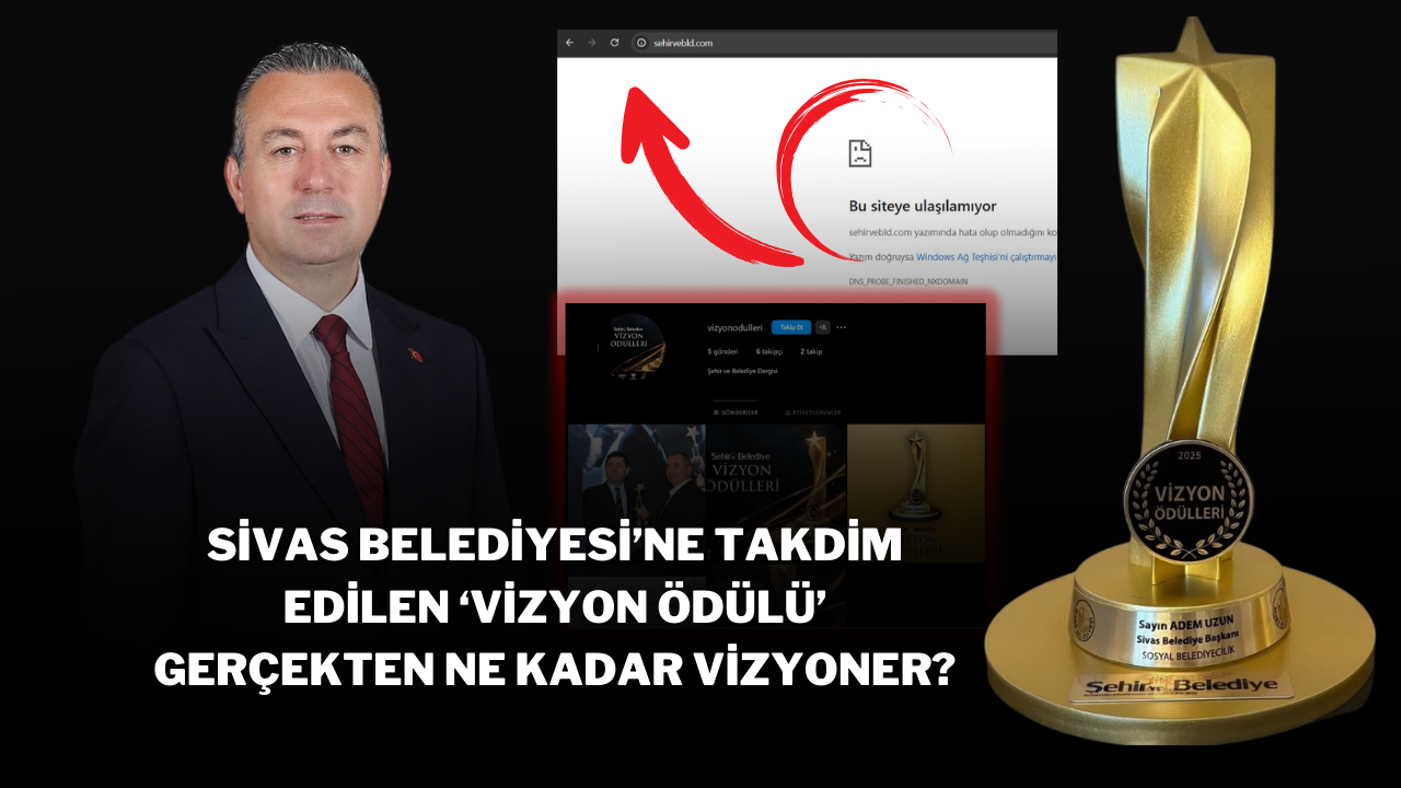 Sivas Belediyesi’ne Takdim Edilen ‘Vizyon Ödülü’ Gerçekten Ne Kadar Vizyoner?