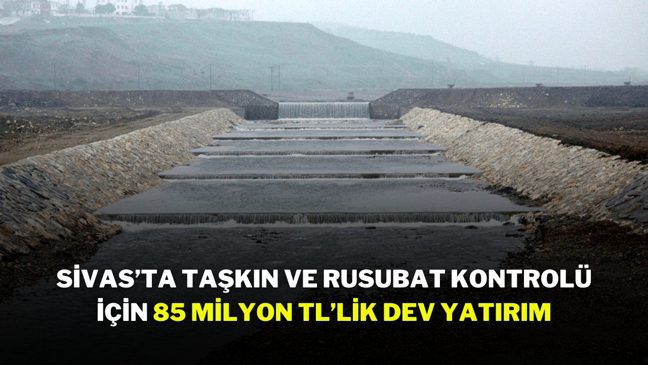 Sivas’ta Taşkın ve Rusubat Kontrolü İçin 85 Milyon TL’lik Dev Yatırım