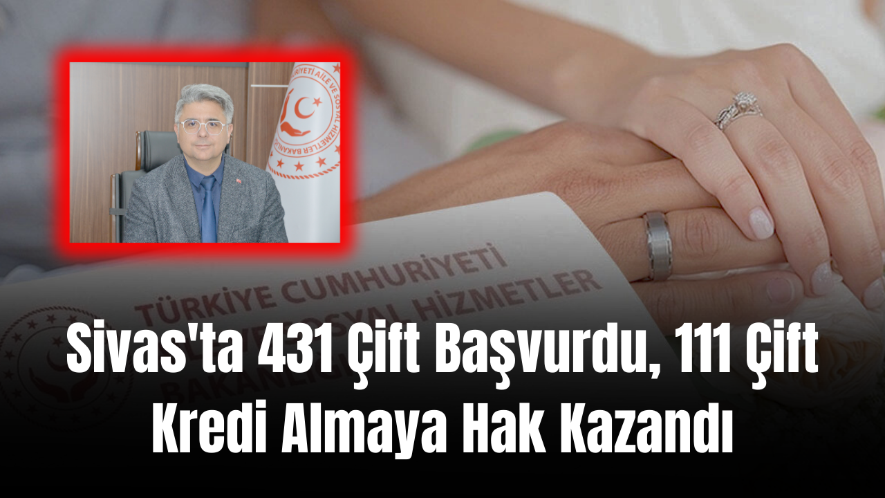 Sivas'ta 431 Çift Başvurdu,  111 Çift Kredi Almaya Hak Kazandı