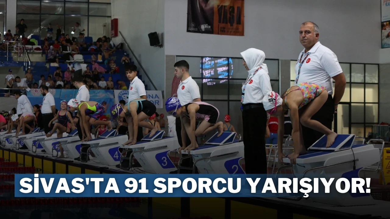 Sivas'ta 91 Sporcu Yarışıyor!