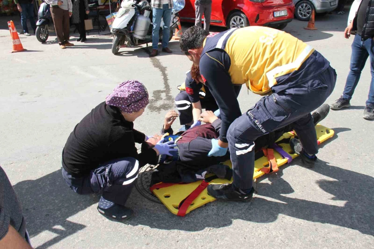 Serik’te Motokuryelerin Çarpışması Sonucu 1 Kişi Yaralandı