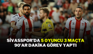 Sivasspor’da 5 Oyuncu 3 Maçta 90’ar Dakika Görev Yaptı