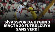 Sivasspor’da Uygun 3 Maçta 20 Futbolcuya Şans Verdi