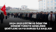 2024-2025 Eğitim ve Öğretim Dönemi Türkiye Genelinde Şehitlere Saygı Duruşu İle Başladı