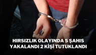 Sivas'ta Hırsızlık Olayında 5 Şahıs Yakalandı,  2 Kişi Tutuklandı