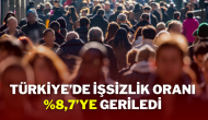 Türkiye’de İşsizlik Oranı %8, 7’ye Geriledi