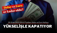 26 Ocak 2025 Döviz Fiyatları: Dolar ve Euro Haftayı Yükselişle Kapatıyor