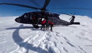 Kar Yağışı Sebebiyle Mahsur Kalan Vatandaş Helikopterle Alındı