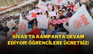 Sivas'ta Kampanya Devam Ediyor! Öğrencilere Ücretsiz!