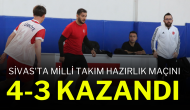 Sivas'ta Milli Takım Hazırlık Maçını 4-3 Kazandı