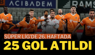 Süper Lig’de 26. Haftada 25 Gol Atıldı