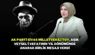 AK Parti Sivas Milletvekili Toy, Aşık Veysel’i Vefatının Yıl Dönümünde Anarak Birlik Mesajı Verdi