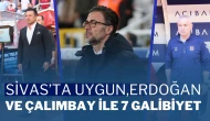 Sivas’ta Uygun, Erdoğan ve Çalımbay ile 7 Galibiyet