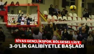 Sivas Gençlikspor, Bölgesel Lig'e 3-0'lık Galibiyetle Başladı