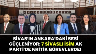 Sivas’ın Ankara’daki Sesi Güçleniyor: 7 Sivaslı İsim AK Parti’de Kritik Görevlerde!