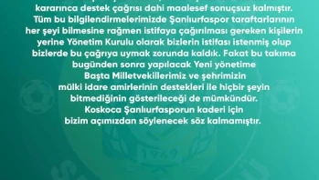 Şanlıurfaspor Yönetimi, Taraftar Baskısıyla İstifa Etti!