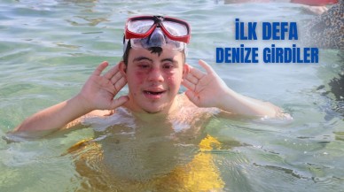 İlk Defa Denize Girdiler