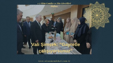 Vali Şimşek: “Gayretle çalışıyorsunuz”