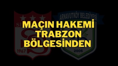 Maçın Hakemi Trabzon Bölgesinden