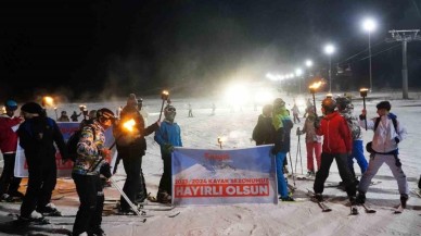 Erciyes’te Meşaleli Yılbaşı