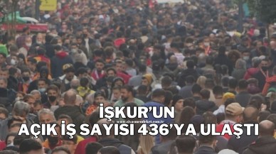 İŞKUR’un Açık İş Sayısı 436’ya Ulaştı