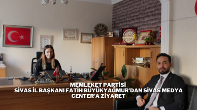 Memleket Partisi Sivas İl Başkanı Fatih Büyükyağmur’dan Sivas Medya Center’a Ziyaret