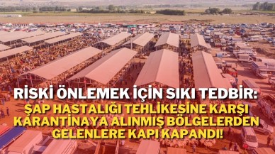 Riski Önlemek İçin Sıkı Tedbir: Şap Hastalığı Tehlikesine Karşı Karantinaya Alınmış Bölgelerden Gelenlere Kapı Kapandı!