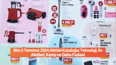 Bim 5 Temmuz 2024 Aktüel Kataloğu: Teknoloji,  Ev Aletleri,  Kamp ve Daha Fazlası!