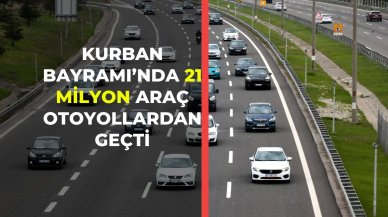 Kurban Bayramı’nda 21 Milyon Araç Otoyollardan Geçti