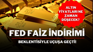 Altın fiyatları ne zaman düşecek? Fed Faiz İndirimi Beklentisiyle Uçuşa Geçti!