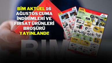 BİM Aktüel 16 Ağustos Cuma İndirimleri ve Fırsat Ürünleri Broşürü yayınlandı!