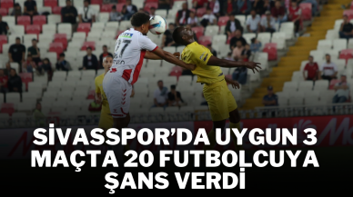 Sivasspor’da Uygun 3 Maçta 20 Futbolcuya Şans Verdi