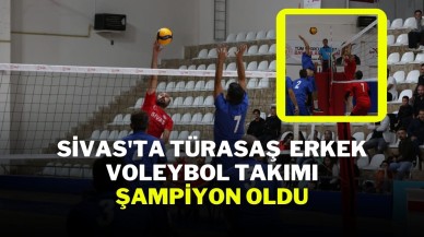 Sivas'ta TÜRASAŞ  Erkek Voleybol Takımı Şampiyon Oldu