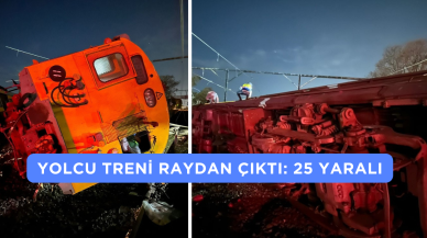 Yolcu Treni Raydan Çıktı: 25 Yaralı