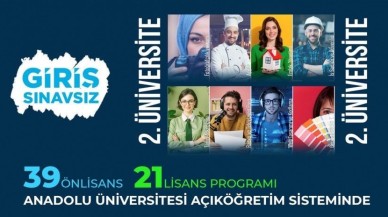 Anadolu Üniversitesi Sınavsız İkinci Üniversite Kayıtları Devam Ediyor