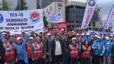 İşçiler Hazine ve Maliye Bakanlığı Önünde Eylem Yaptı: “Zordayız,  Geçinemiyoruz”