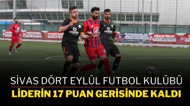 Sivas Dört Eylül Futbol Kulübü Liderin 17 Puan Gerisinde Kaldı