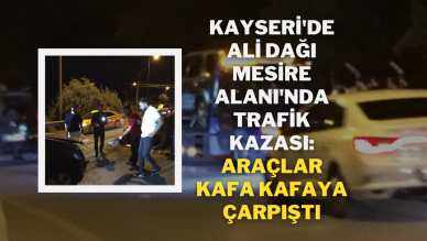 Kayseri'de Ali Dağı Mesire Alanı'nda Trafik Kazası: Araçlar Kafa Kafaya Çarpıştı