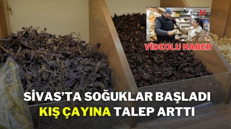 Sivas’ta Soğuklar Başladı,  Kış Çayına Talep Arttı